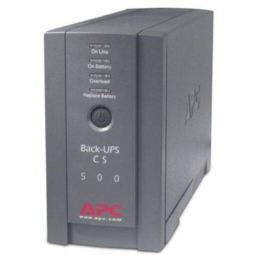 APC by Schneider Electric BK500BLK BACK UPS CS 500VA USB 120V STANDBY 6OUT BLACK