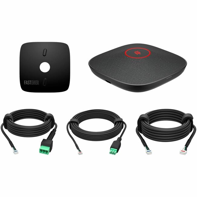 HP B22X7AA#AC3 Poly Studio A2 Wired Microphone for Meeting Room, Conference Room, Speech - Black - TAA Compliant