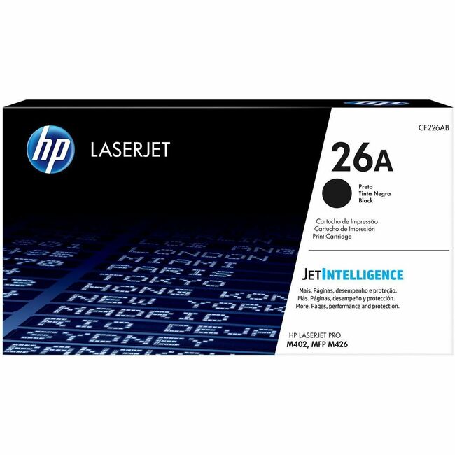 HP I CF226AD HP 26A Original Average Yield Laser Toner Cartridge - Dual Pack - Black - 2 / Carton