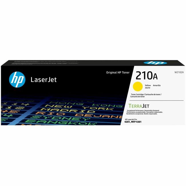 HP I W2102A HP 210A Original Laser Toner Cartridge - Yellow - 1 Each