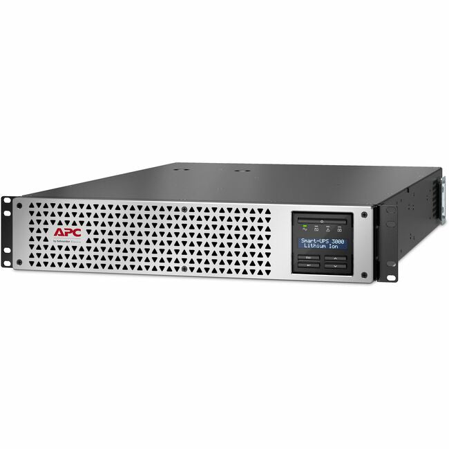 APC by Schneider Electric SMTL3KRM2UCLNC APC Smart-UPS, Line Interactive, 3kVA, Lithium-ion, Rackmount 2U, 120V, 1x NEMA L5-30R+6x NEMA 5-20R outlets, SmartConnect Port+Network Card, AVR, LCD