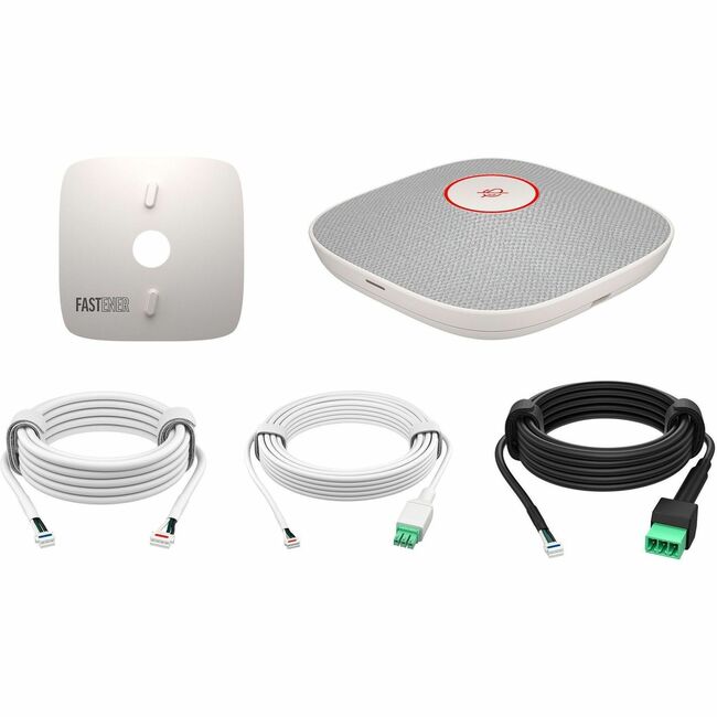 HP B22X5AA#AC3 Poly Studio A2 Wired Microphone for Meeting Room, Conference Room - White - TAA Compliant