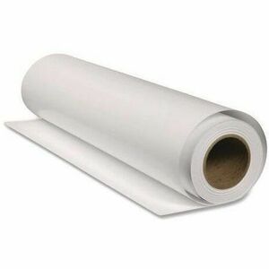 Epson S045082 standard proofing paper rolls for printing, shown in a clean, unrolled state with smooth white surface.