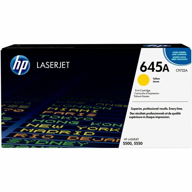 HP I C9732A HP 645A (C9732A) Original Laser Toner Cartridge - Single Pack - Yellow - 1 Each