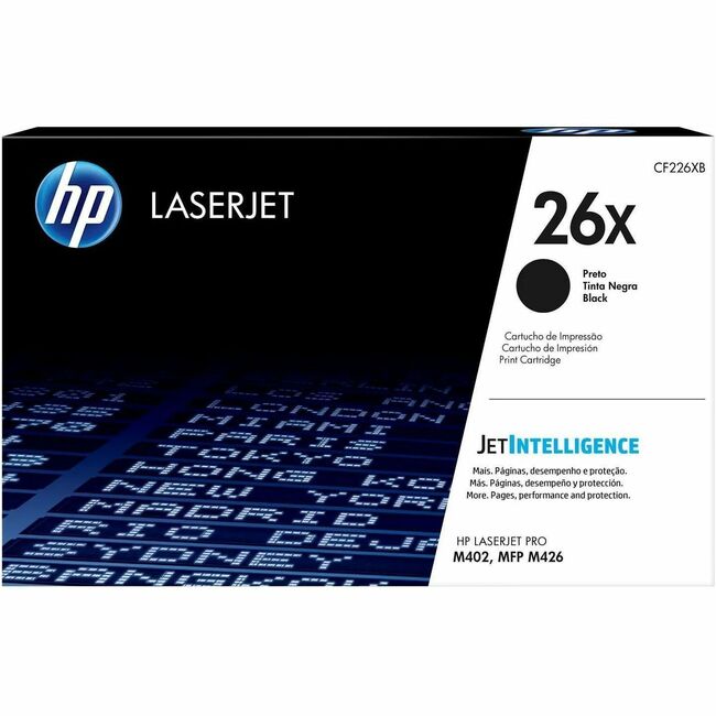 HP I CF226X HP 26X Original High Yield Laser Toner Cartridge - Black - 1 Each