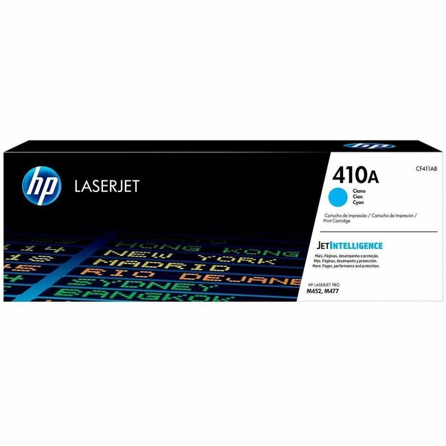 HP I CF411A HP 410A Original Laser Toner Cartridge - Single Pack - Cyan - 1 Each