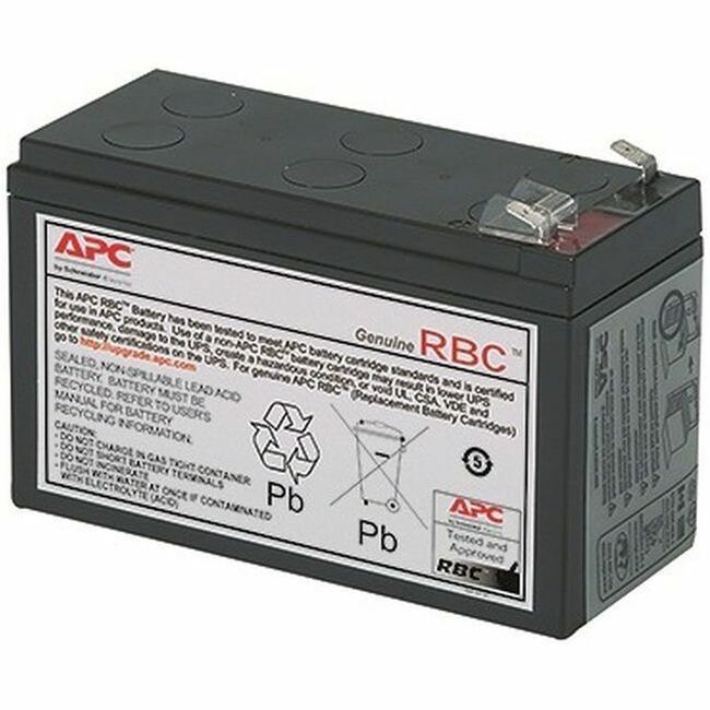 APC by Schneider Electric APCRBC154 APC Replacement Battery Cartridge for Back-UPS, 12V 6.5Ah lead-acid battery, 2-year repair or replace warranty