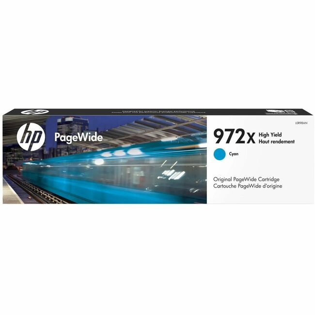 HP I L0R98AN HP 972X (L0R98AN) Original High Yield Page Wide Ink Cartridge - Single Pack - Cyan - 1 Each