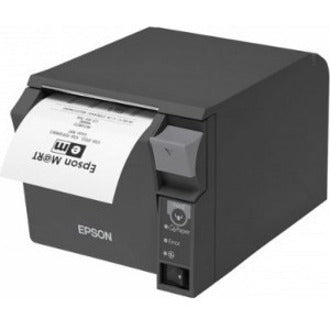 Epson C31CD38104 TM-T70II Desktop Direct Thermal Printer - Monochrome - Receipt Print - USB - USB Host - Parallel - With Cutter - Dark Gray - 9.84 in/s Mono - 180 x 180 dpi - 3.13" Label Width - For PC