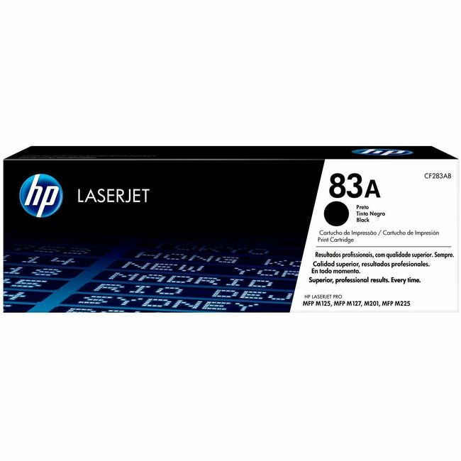 HP I CF283AD HP 83A (CF283AD) Original Laser Toner Cartridge - Dual Pack - Black - 1 Carton