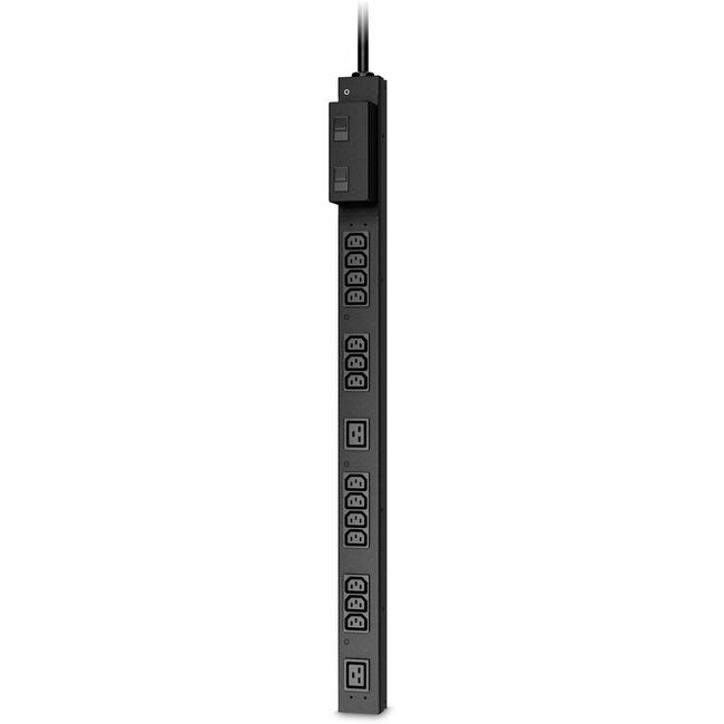 APC by Schneider Electric AP6002A APC NetShelter Basic Rack PDU, Half Height, 200-208V, 30A, 14 C13 and 2 C19 outlet