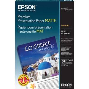 Epson S041260 50 SHEET 11.7X16.5 A3 MATTE PAPER HEAVYWEIGHT