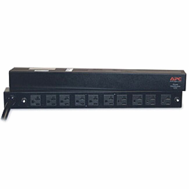 APC by Schneider Electric AP9560 APC NetShelter Basic Rack PDU, 1U, 30A, 120V, 10 NEMA 5-20 outlets