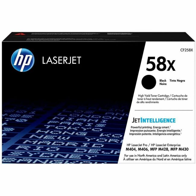 HP I CF258X HP 58X (CF258X) Original High Yield Laser Toner Cartridge - Black - 1 Each