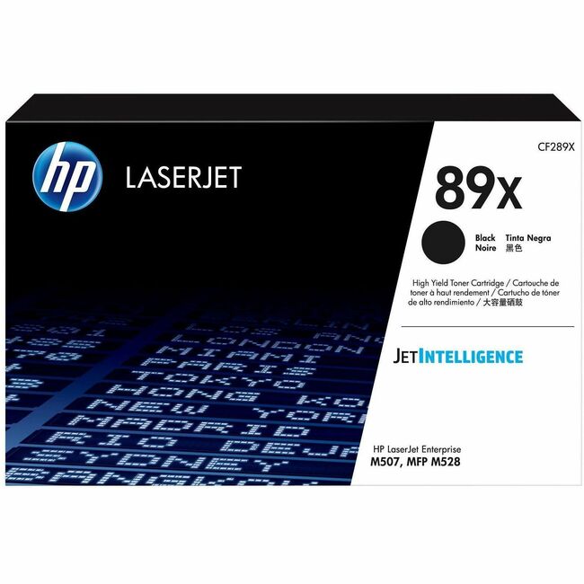 HP I CF289X HP 89X (CF289X) Original High Yield Laser Toner Cartridge - Black - 1 Each