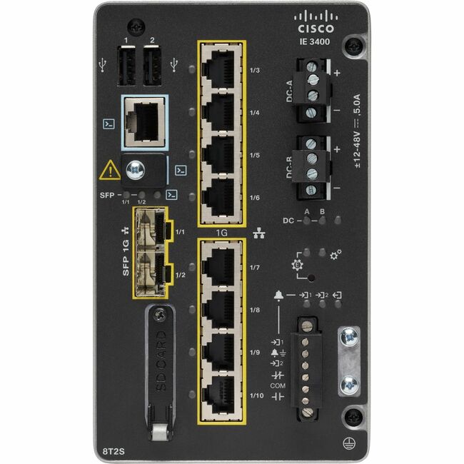 Cisco IE-3400-8T2S-E Catalyst IE-3400-8T2S Ethernet Switch
