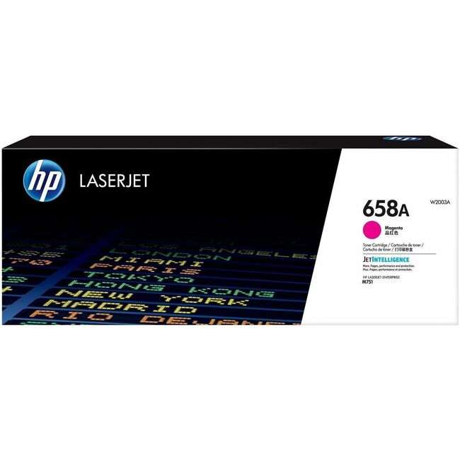 HP I W2003A HP 658A (W2003A) Original Laser Toner Cartridge - Magenta - 1 Each