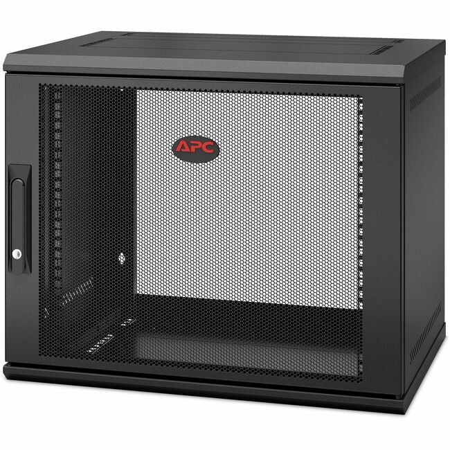 APC by Schneider Electric AR109SH4 APC NetShelter 9U Wallmount Rack Enclosure Cabinet Single Hinged Switch Depth