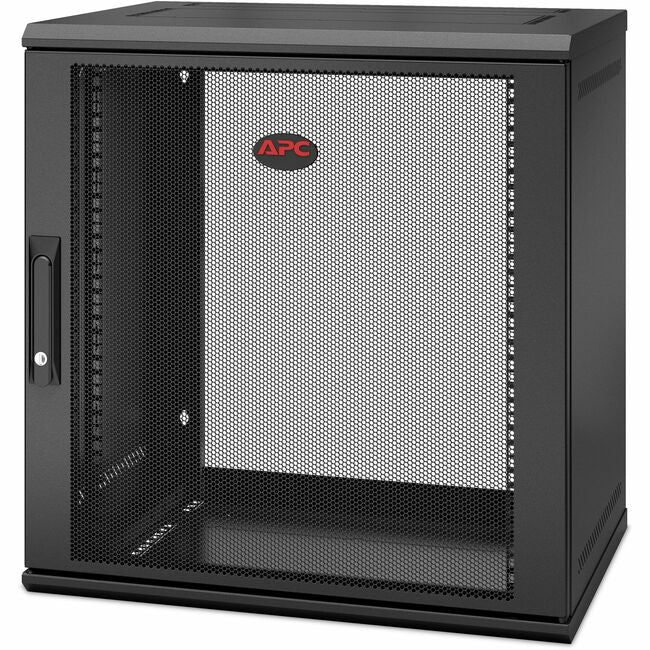 APC by Schneider Electric AR112SH4 APC NetShelter 12U Wallmount Rack Enclosure Cabinet Single Hinged Switch Depth