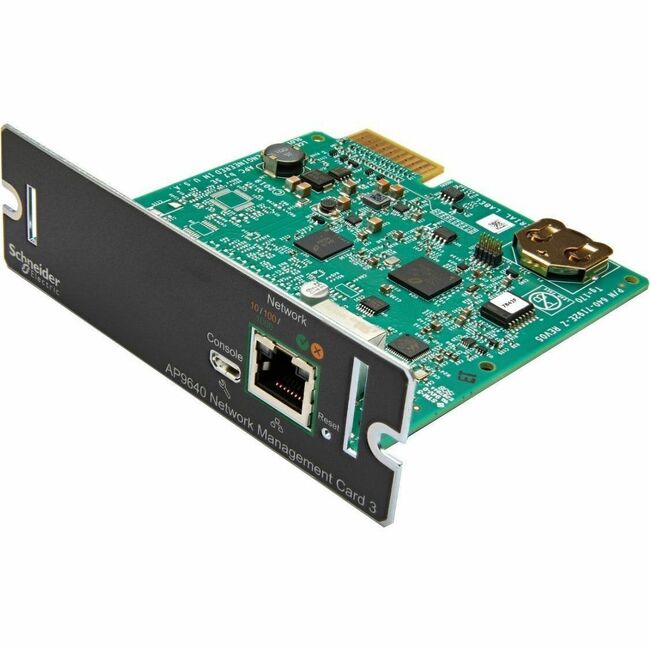 APC by Schneider Electric AP9640 Schneider Electric Device monitoring and management, Network Management Cards, NMC3, secure remote UPS monitoring and management