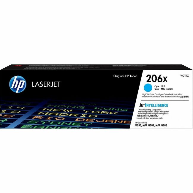 HP I W2111X HP 206X Original High Yield Laser Toner Cartridge - Cyan - 1 Each