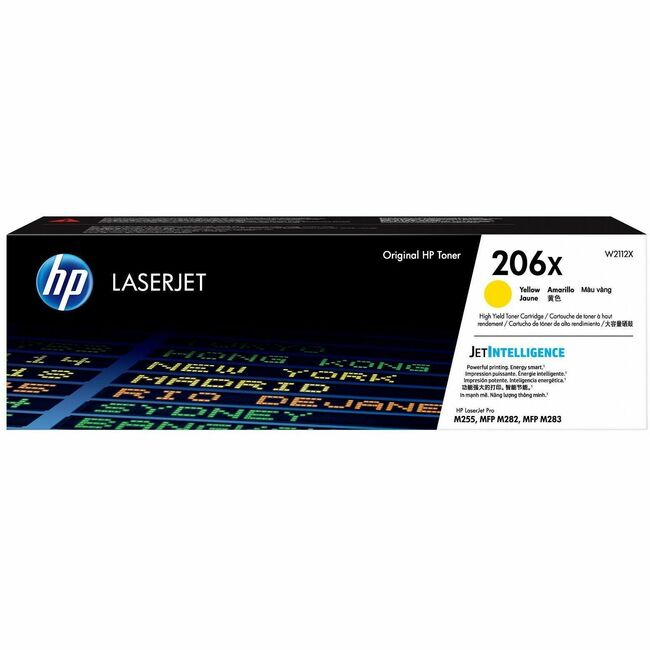HP I W2112X HP 206X Original High Yield Laser Toner Cartridge - Yellow - 1 Each
