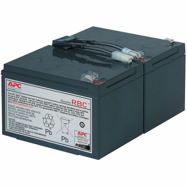 APC by Schneider Electric RBC6 APC Replacement Battery Cartridge, VRLA battery, 11Ah, 12VDC, 2-year warranty