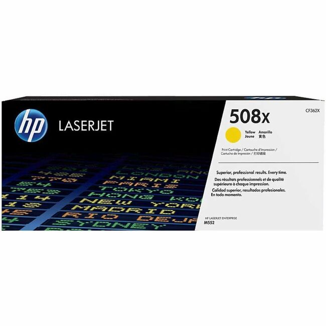 HP I CF362X HP 508X (CF362X) Original High Yield Laser Toner Cartridge - Single Pack - Yellow - 1 Each