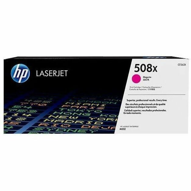 HP I CF363X HP 508X (CF363X) Original High Yield Laser Toner Cartridge - Single Pack - Magenta - 1 Each