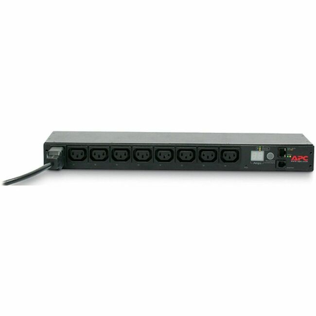 APC by Schneider Electric AP7921B APC NetShelter Switched Rack PDU, 1U, 1PH, 3.7kW 230V 16A or 3.3kW 208V 16A, 8 C13 outlets, C20 cord
