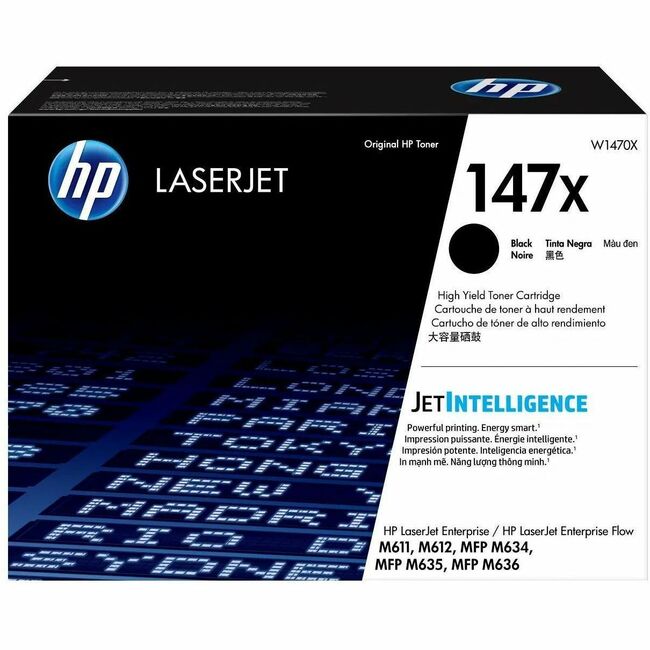 HP I W1470X HP 147X Original High Yield Laser Toner Cartridge - Black - 1 Each