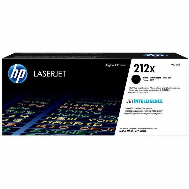 HP I W2120X HP 212X Original High Yield Laser Toner Cartridge - Black - 1 Each