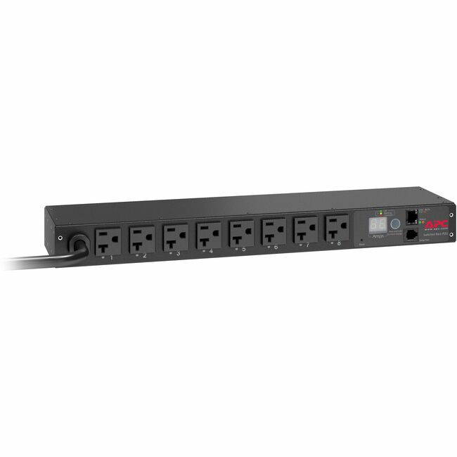 APC by Schneider Electric AP7901B APC NetShelter Switched Rack PDU, 1U, 20A, 120V, 8 NEMA 5-20 outlet