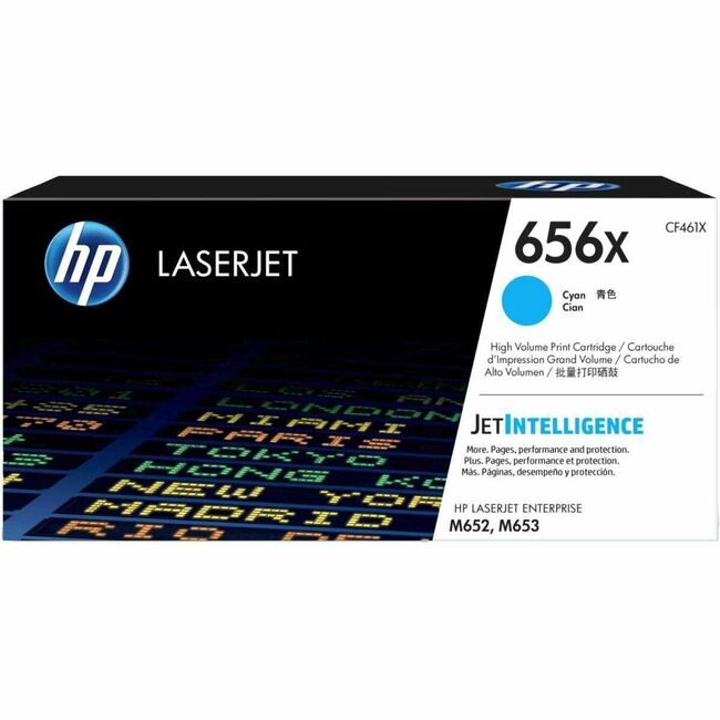 HP I CF461X HP 656X (CF461X) Original High Yield Laser Toner Cartridge - Cyan - 1 Each
