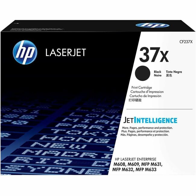 HP I CF237X HP 37X (CF237X) Original High Yield Laser Toner Cartridge - Black - 1 Each