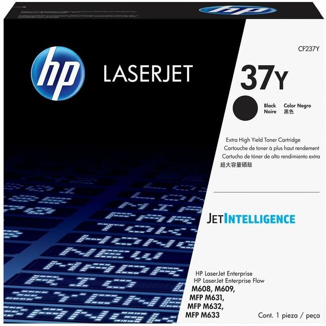 HP I CF237Y HP 37Y (CF237Y) Original Extra High Yield Laser Toner Cartridge - Black - 1 Each
