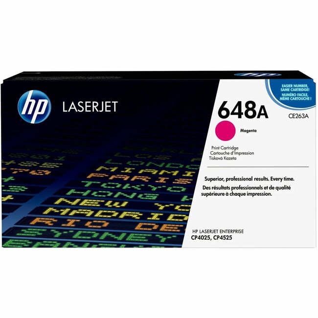 HP I CE263A HP 648A (CE263A) Original Laser Toner Cartridge - Single Pack - Magenta - 1 Each