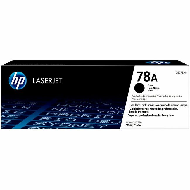 HP I CE278A HP 78A (CE278A) Original Laser Toner Cartridge - Single Pack - Black - 1 Each