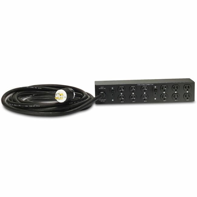 APC by Schneider Electric AP7582 APC NetShelter Basic Rack PDU Extender, 2U, 30A, 120V, 12 NEMA 5-20 outlet