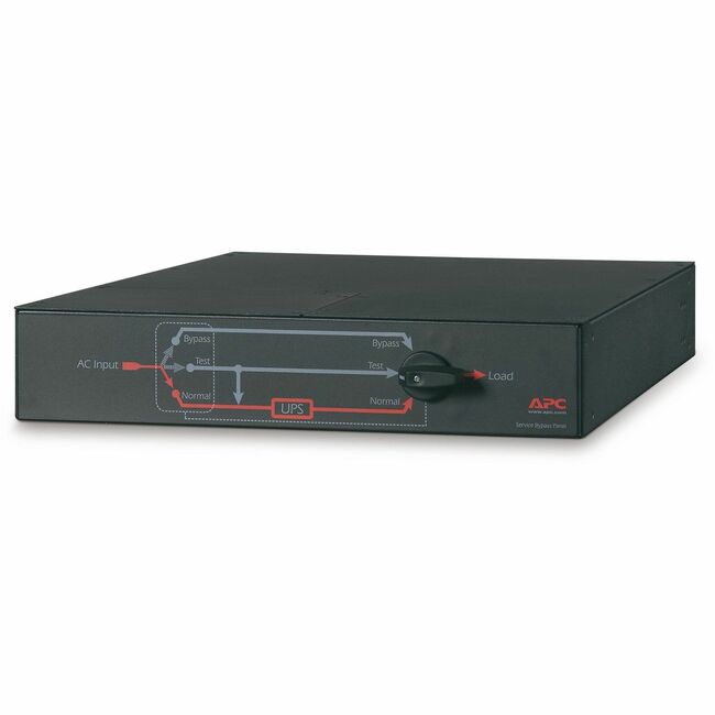 APC by Schneider Electric SBP5000RMT2U APC Service Bypass Panel - 200/208/240V; 30A; BBM; L6-30P input; (2) L6-30R (2) L6-20R output