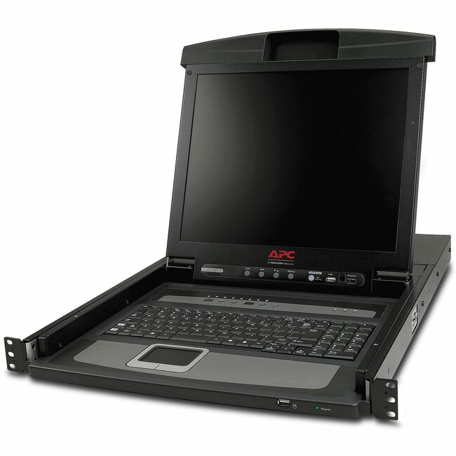 APC by Schneider Electric AP5808 APC 17" Rack LCD Console with Integrated 8 Port Analog KVM Switch