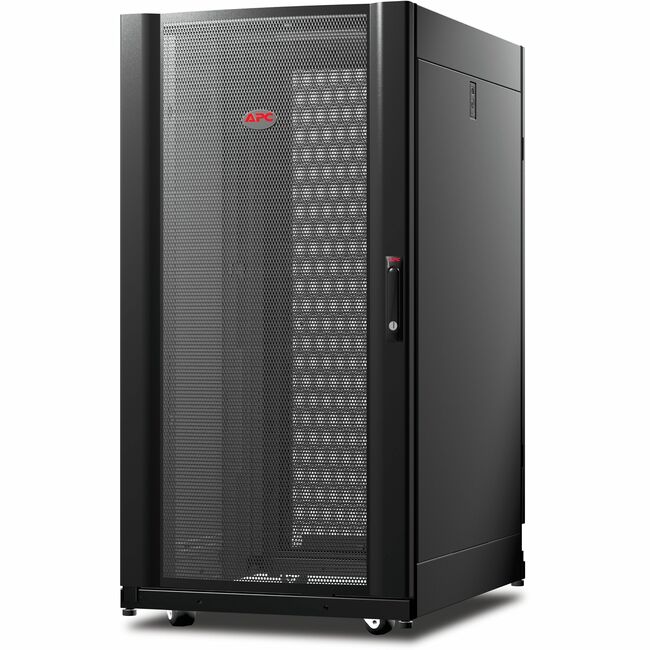 APC by Schneider Electric AR3814 APC NetShelter AV, Server Rack Enclosure, 24U, 10-32 Threaded Rails, Black, 1199H x 600W x 806D mm