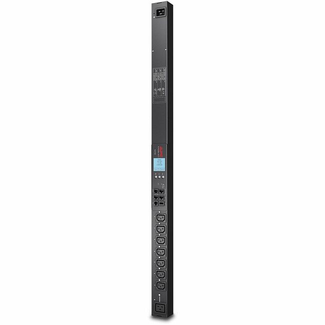 APC by Schneider Electric AP8958NA3 APC NetShelter Switched Rack PDU, 0U, 20A, 208V, 7 C13 and 1 C19 outlets, L620 Cord