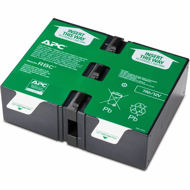 APC by Schneider Electric APCRBC123 APC Replacement Battery Cartridge for Smart-UPS Line Interactive, 24V 7Ah lead-acid battery, 2-year repair or replace warranty