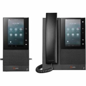 HP 82Z79AA Poly CCX 505 IP Phone - Corded - Corded/Cordless - Wi-Fi, Bluetooth - Desktop, Wall Mountable - Black