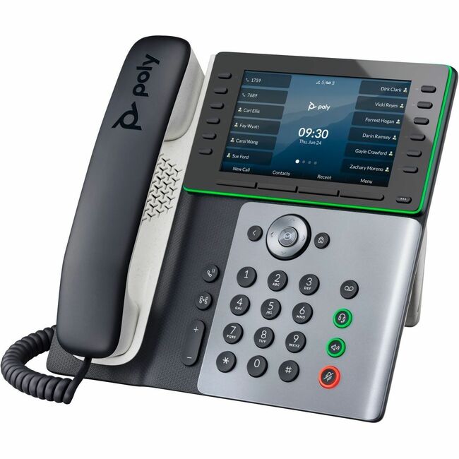 HP 89B57AA#ABA Poly Edge E550 IP Phone - Corded - Corded - NFC, Wi-Fi, Bluetooth - Desktop