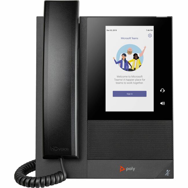 HP 848Z8AA#AC3 Poly CCX 400 IP Phone - Corded - Corded - Desktop, Wall Mountable - Black