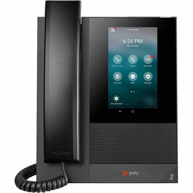 HP 849A1AA#AC3 Poly CCX 400 IP Phone - Corded - Corded - Desktop, Wall Mountable