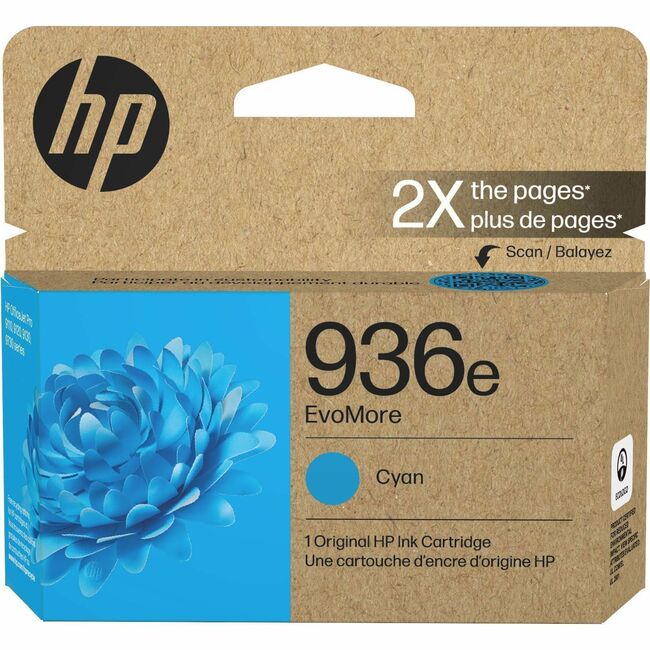 HP I 4S6V3LN HP EvoMore 936e Original High Yield Inkjet Ink Cartridge - Cyan - 1 Each