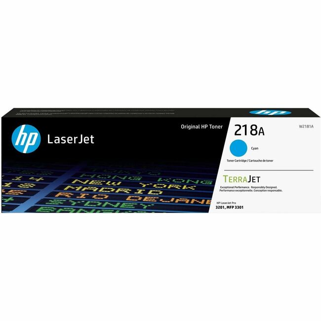 HP I W2181A HP 218A Original Laser Toner Cartridge - Cyan - 1 Each